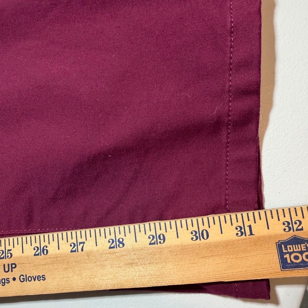 Christopher & Banks Signature Slimming Pants Womens 16 Burgundy Straight Leg - Picture 7 of 7